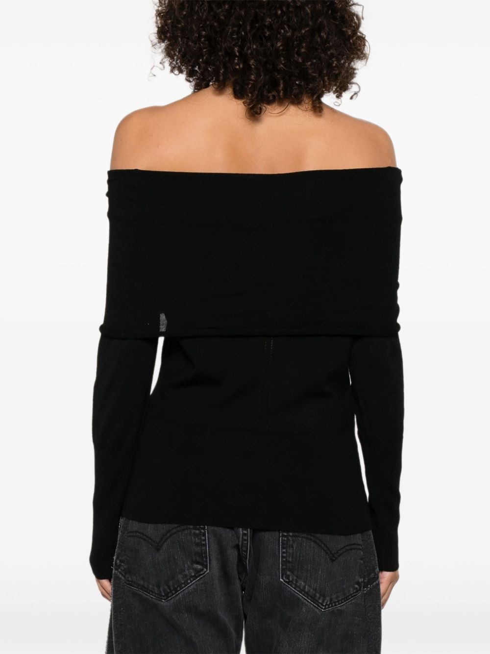Top nero con spalle scoperte 105416A2PU Z99 PINKO 