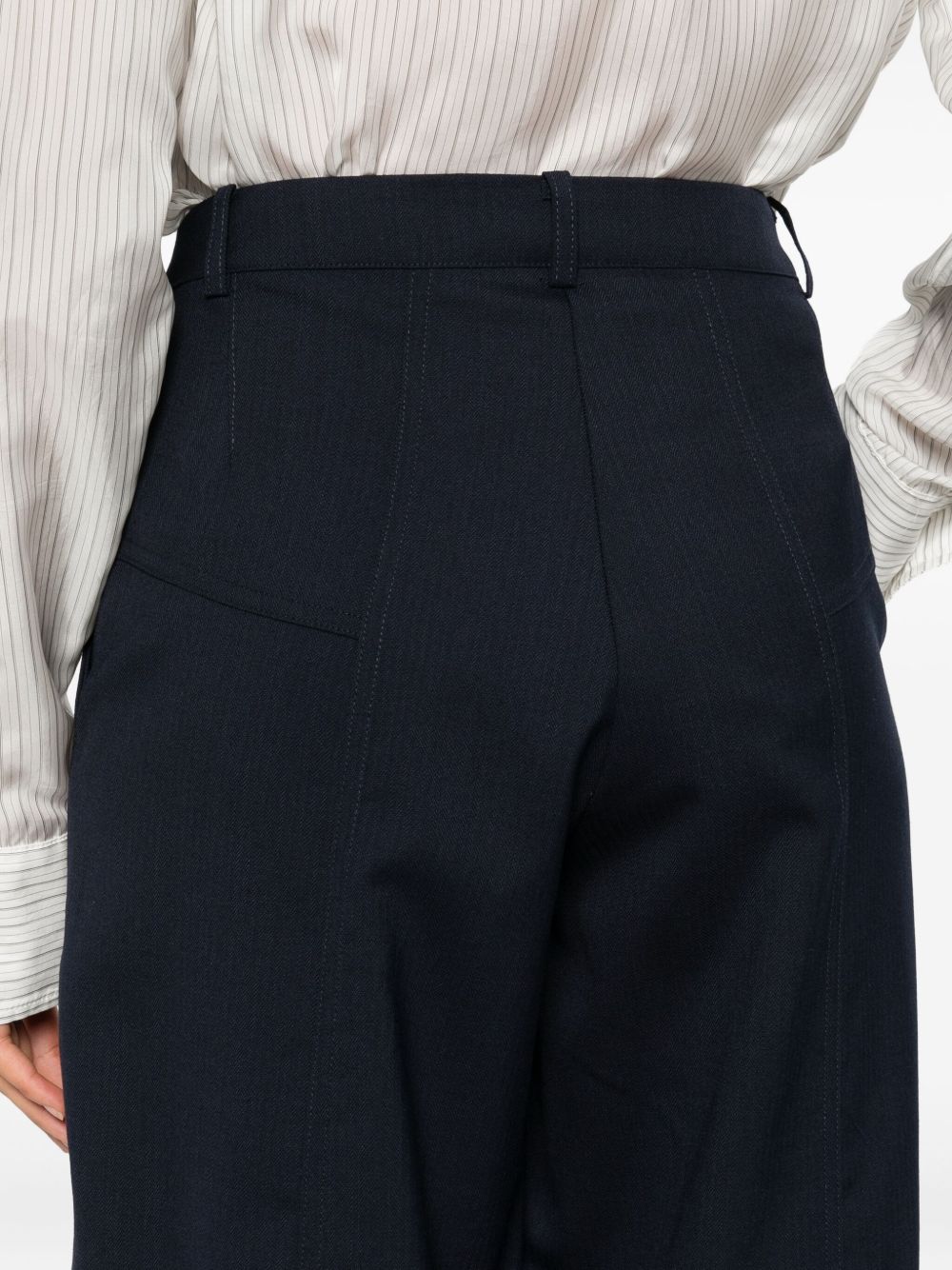 Pantaloni con inserti in tessuto 105533A2SN G02 PINKO 