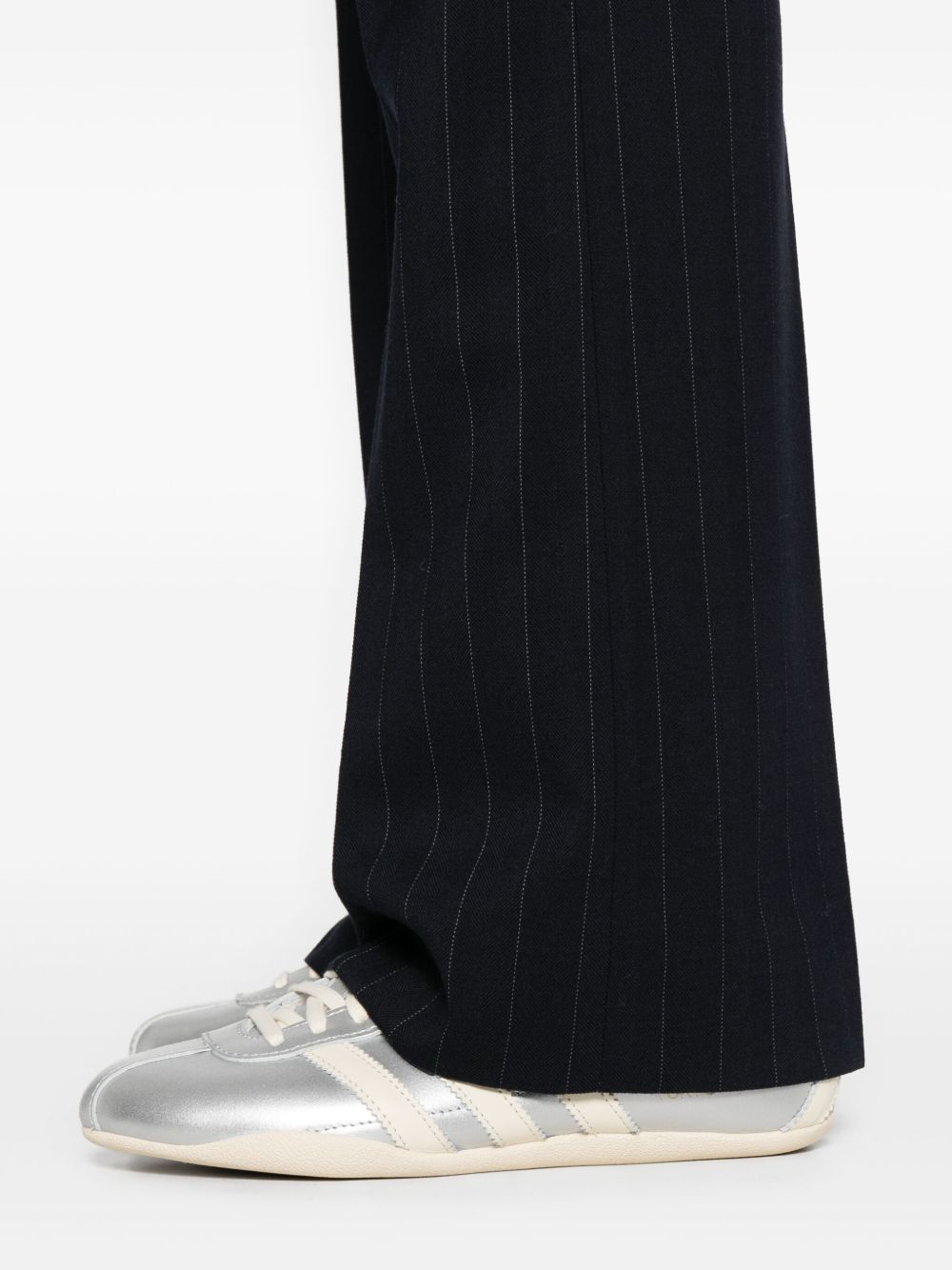Pantaloni a righe in blu navy 105671A2QY EZ1 PINKO 