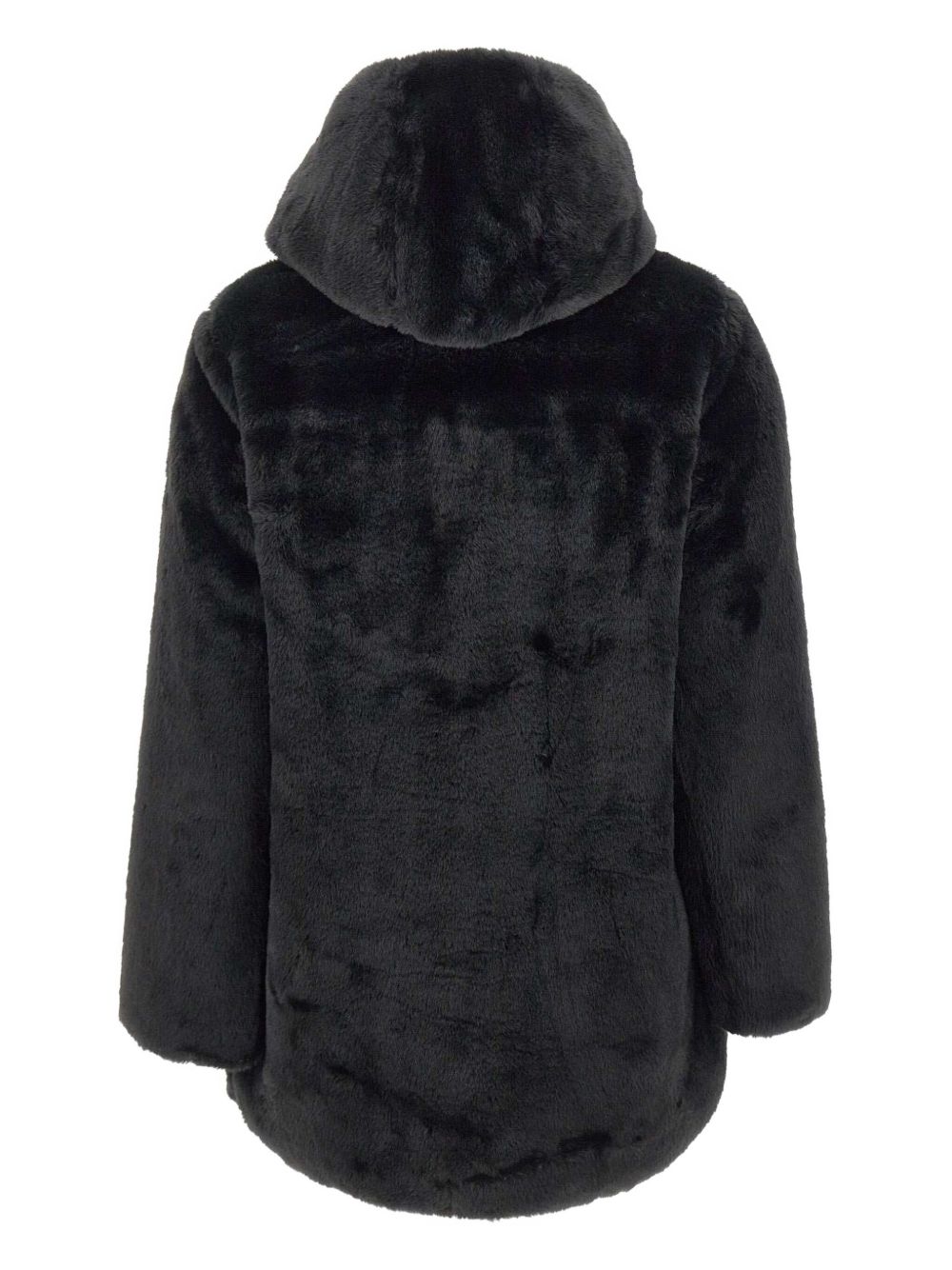 Cappotto in eco pelliccia con cappuccio D40070WFURY21 10000 SAVE THE DUCK 