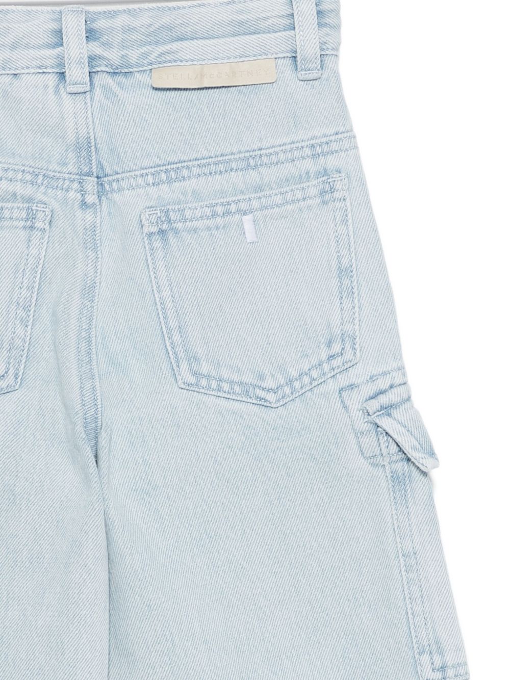 Pantaloni Cargo Azzurri per Bambini con Zip TX6D30Z0746 600 STELLA MCCARTNEY KIDS 