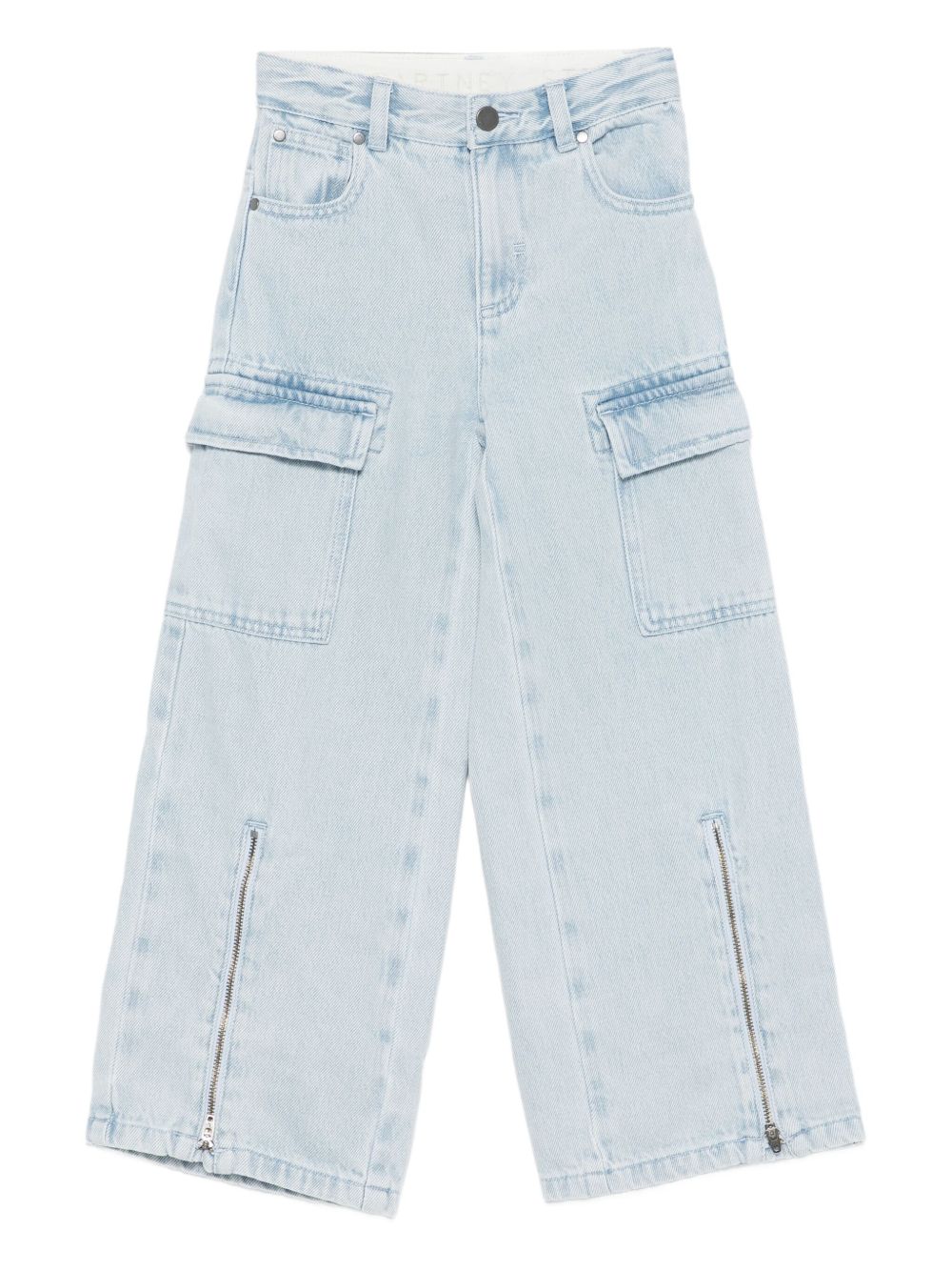 Pantaloni Cargo Azzurri per Bambini con Zip TX6D30Z0746 600 STELLA MCCARTNEY KIDS 