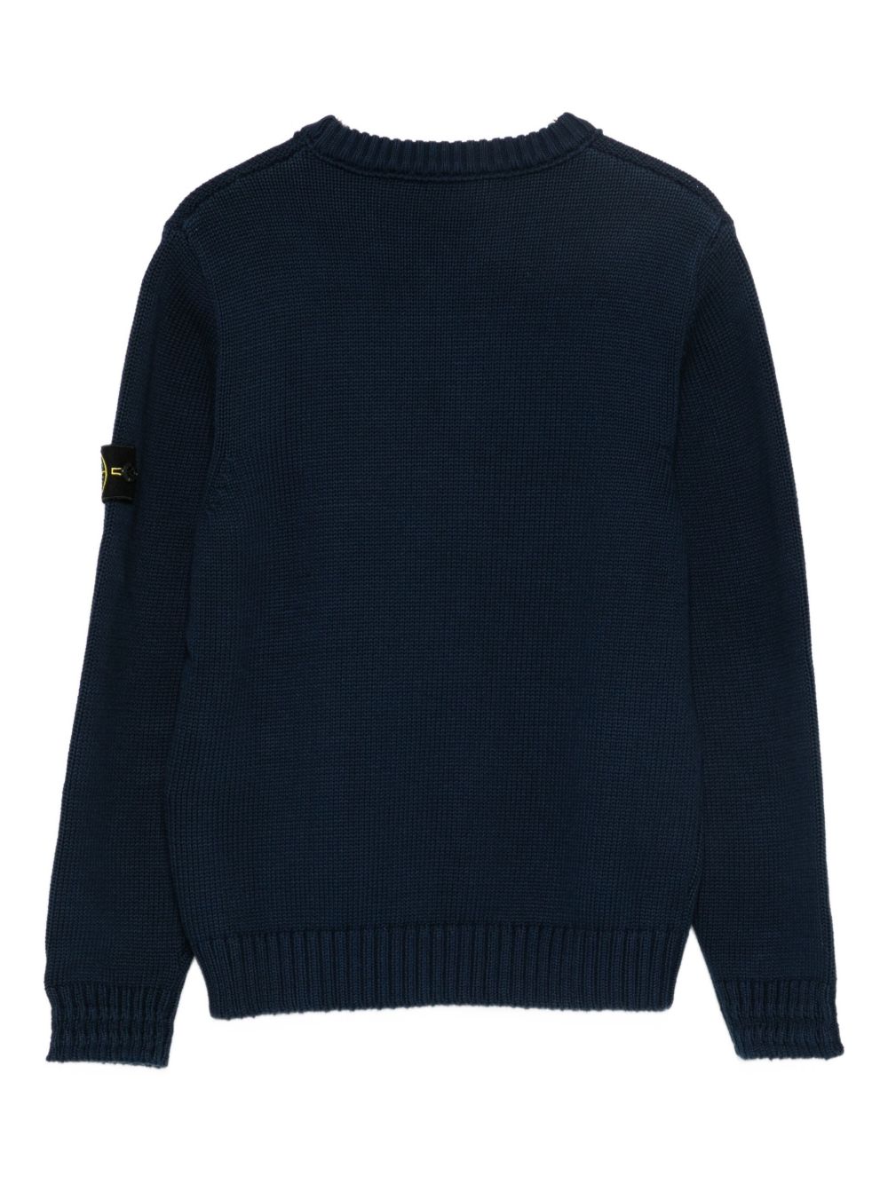 Maglione blu navy con applicazione Compass 165100019S01A2 V0020 STONE ISLAND KIDS 