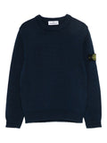Maglione con patch blu navy