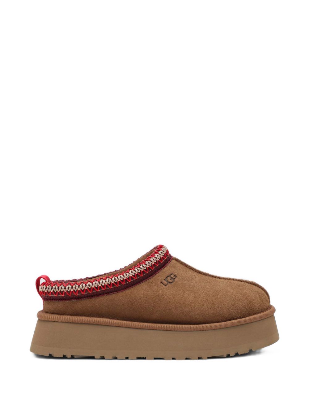 Slippers chestnut in camoscio con cuciture a contrasto 1174471 CHE UGG 