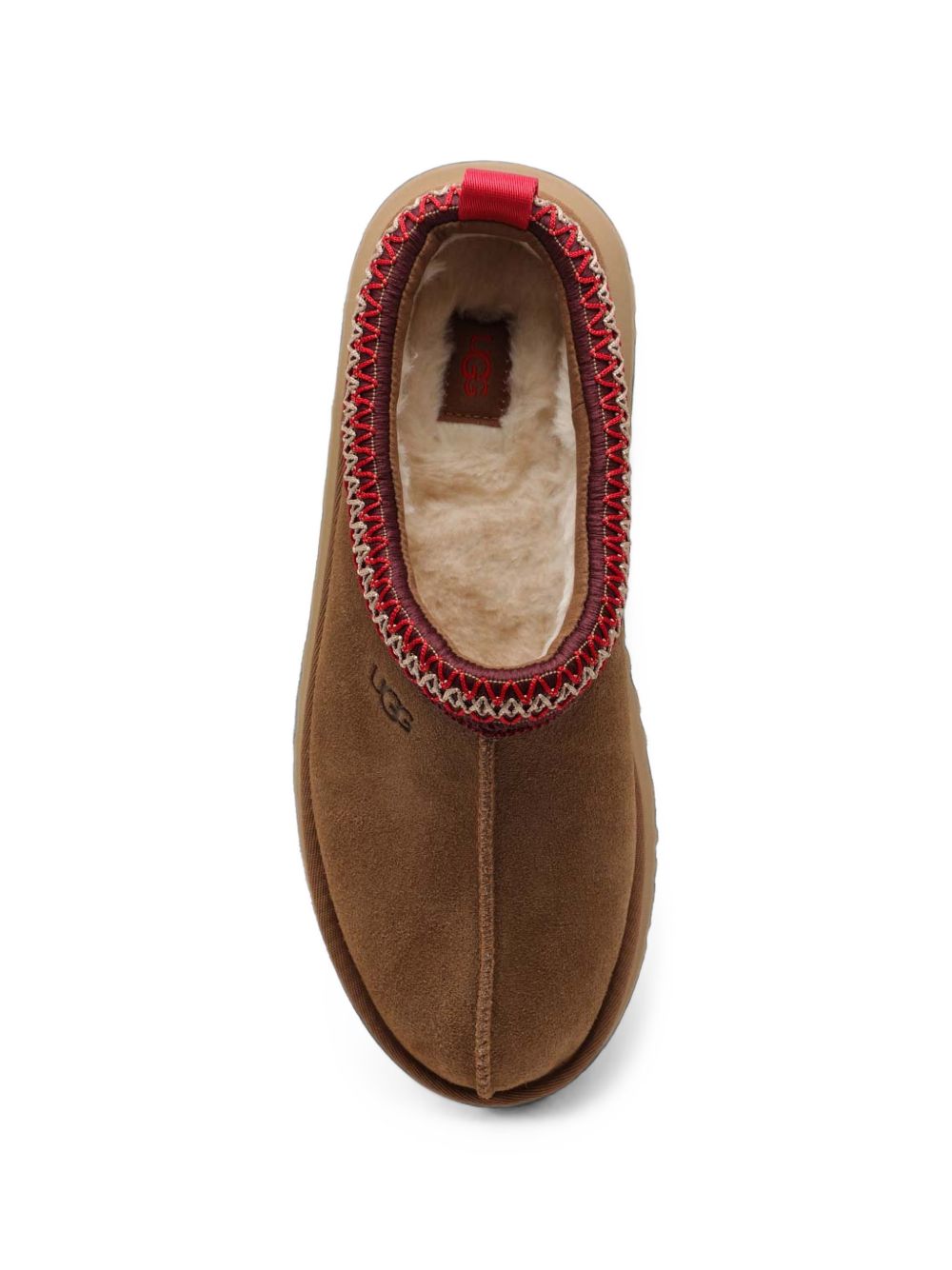 Slippers chestnut in camoscio con cuciture a contrasto 1174471 CHE UGG 