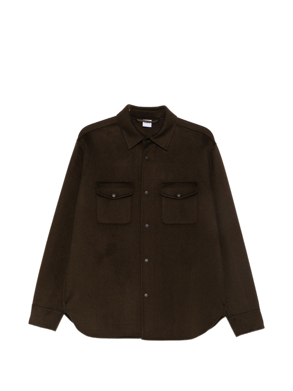 Camicia 13 con tasche in lana marrone CE11P517DO 12331 ASPESI 