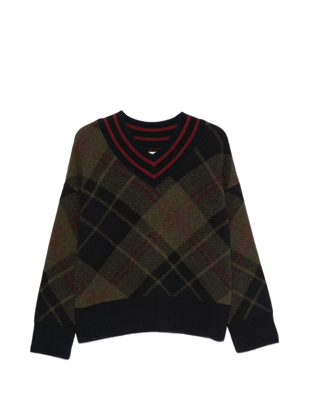 Maglione in Lana Shadow Classic Tartan LKN1841 TN43 BARBOUR 