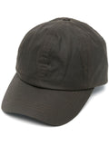 Cappello con visiera cerato oliva