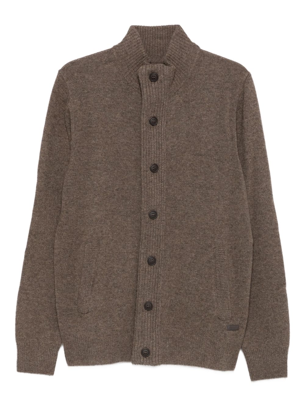 Cardigan in Lana Dark Stone MKN0731 ST52 BARBOUR 