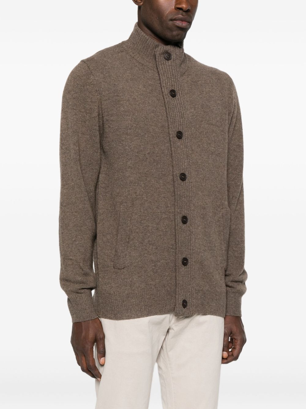 Cardigan in Lana Dark Stone MKN0731 ST52 BARBOUR 