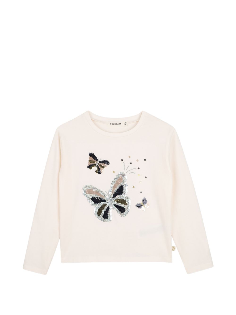 Ceremony t-shirt in jersey, maniche lunghe, illustrazione sul davanti con reversible paillettes. Vestibilità comfort. U22369 121 BILLIE BLUSH KIDS 