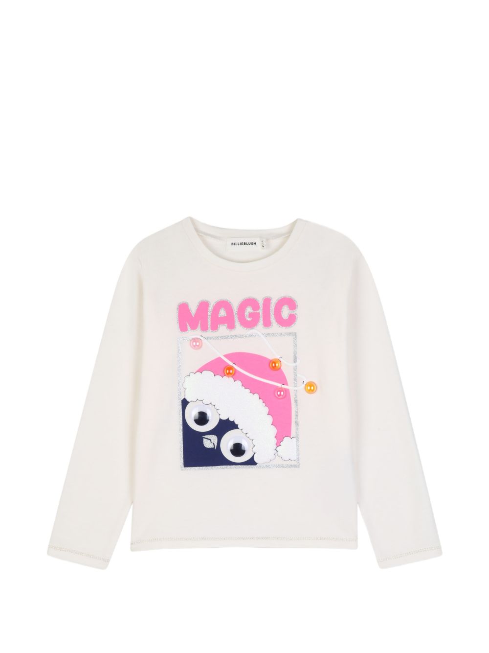 Ceremony t-shirt in jersey, maniche lunghe, illustrazione sul davanti con puff ink e glitter. Vestibilità comfort. U22390 121 BILLIE BLUSH KIDS 