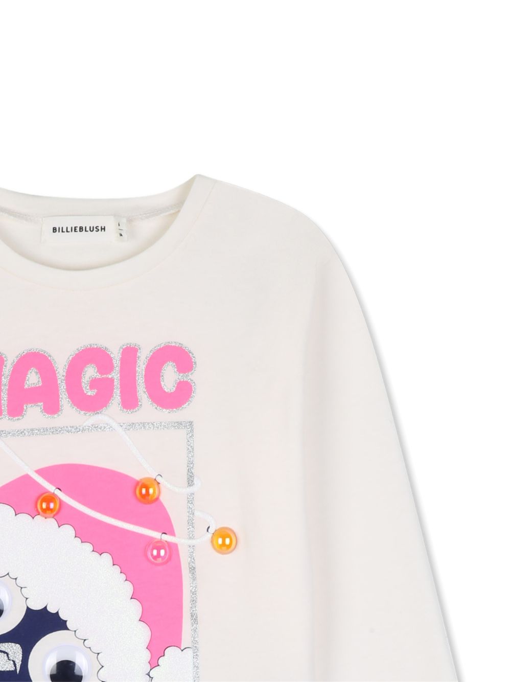 Ceremony t-shirt in jersey, maniche lunghe, illustrazione sul davanti con puff ink e glitter. Vestibilità comfort. U22390 121 BILLIE BLUSH KIDS 