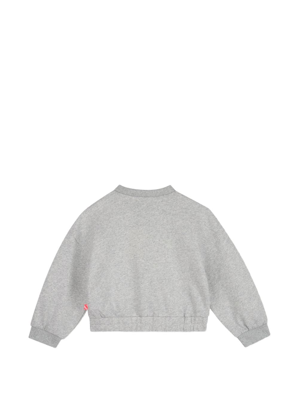 Lucido felpa in cotone garzato, costina su scollo, polsini e fondo, ricamato illustrazione con paillettes sul davanti. U22400 111 BILLIE BLUSH KIDS 