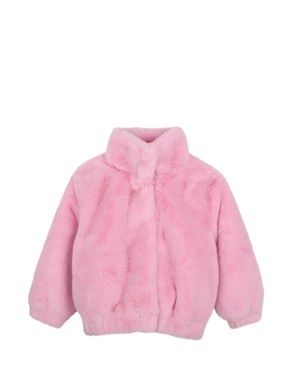 Eco-pelliccia coat, 2 tasche, eco-pelliccia illustrazione sul retro, chiusura con bottoni automatici. U22448 475 BILLIE BLUSH KIDS 