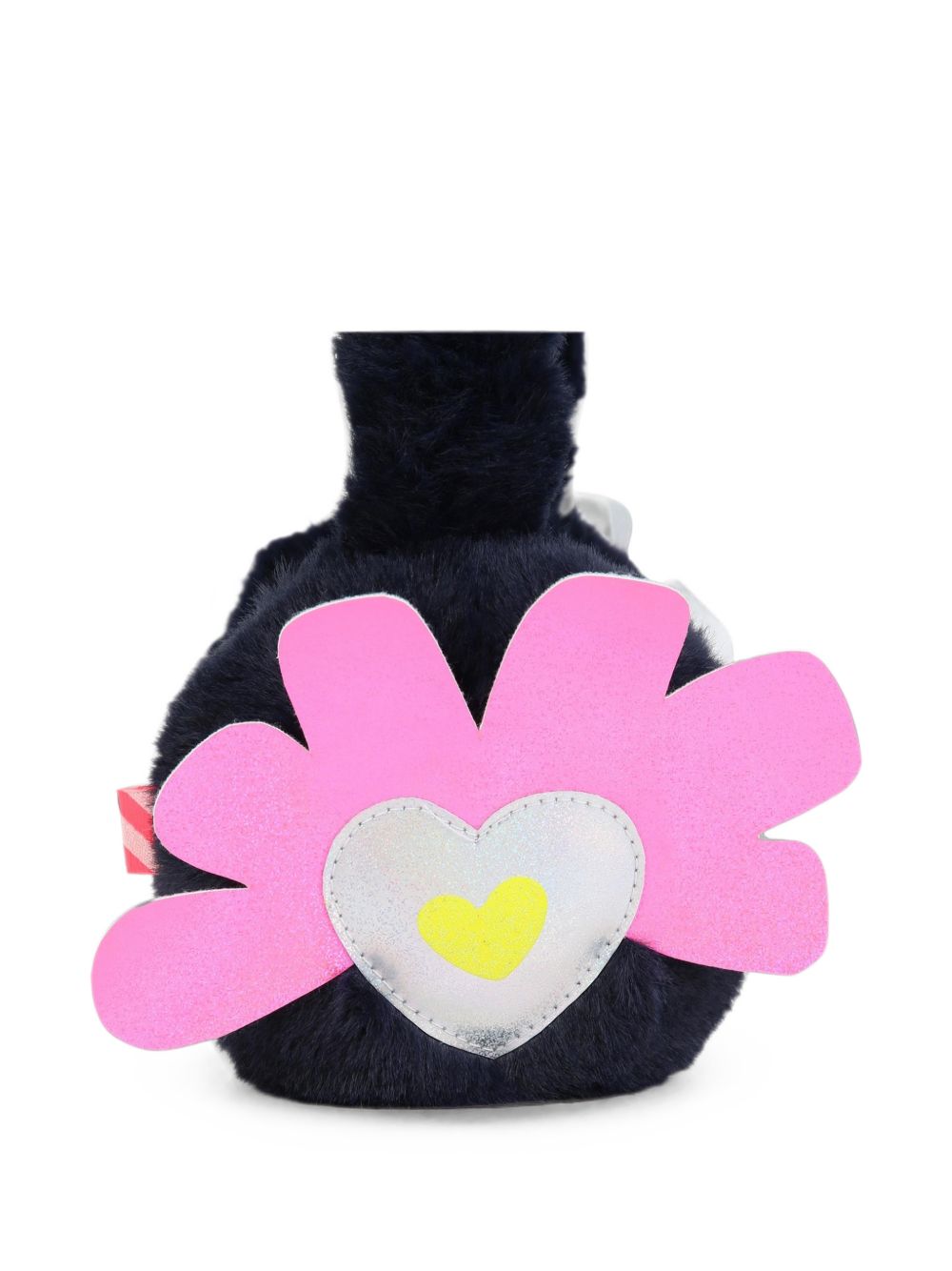 Fake fur earmuffs. Pu badge con glitter. Frame in plastic con ricamo. A righe woven label. U22496 85T BILLIE BLUSH KIDS 