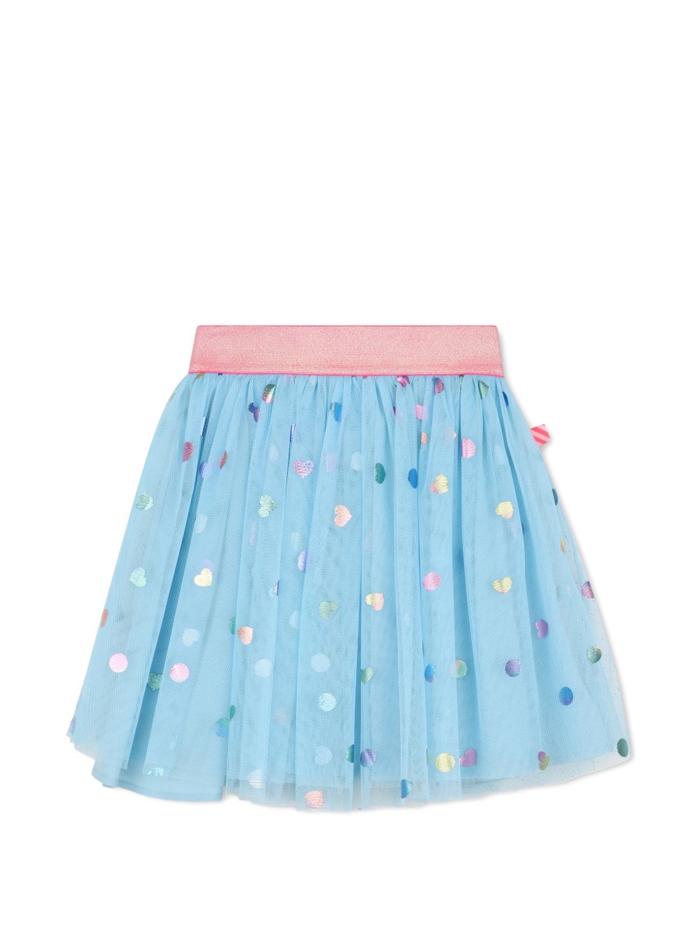 Gonna in mesh con pois effetto metallizzato, vita elastica. U22569 78R BILLIE BLUSH KIDS 