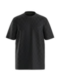 T-shirt a quadri nera