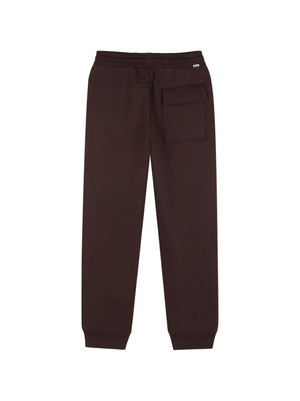 Fleece pantaloni. Vita elastica con coulisse. Two side tasche. Flap tasca sul knee. Boss label in hd sul tasca flap. One flap tasca al retro con a raiser below fascia in vita. Large fit. J53352 343 BOSS KIDSWEAR 