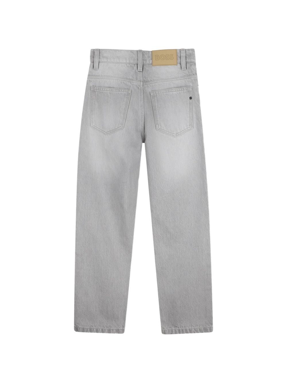 Pantaloni in denim. 2 davanti tasche, 2 retro tasche. Rivet on davanti tasche. Double b rivet on retro tasca. Boss label on retro fascia in vita. Boss raised logo. Vestibilità morbida J53354 ZB6 BOSS KIDSWEAR 