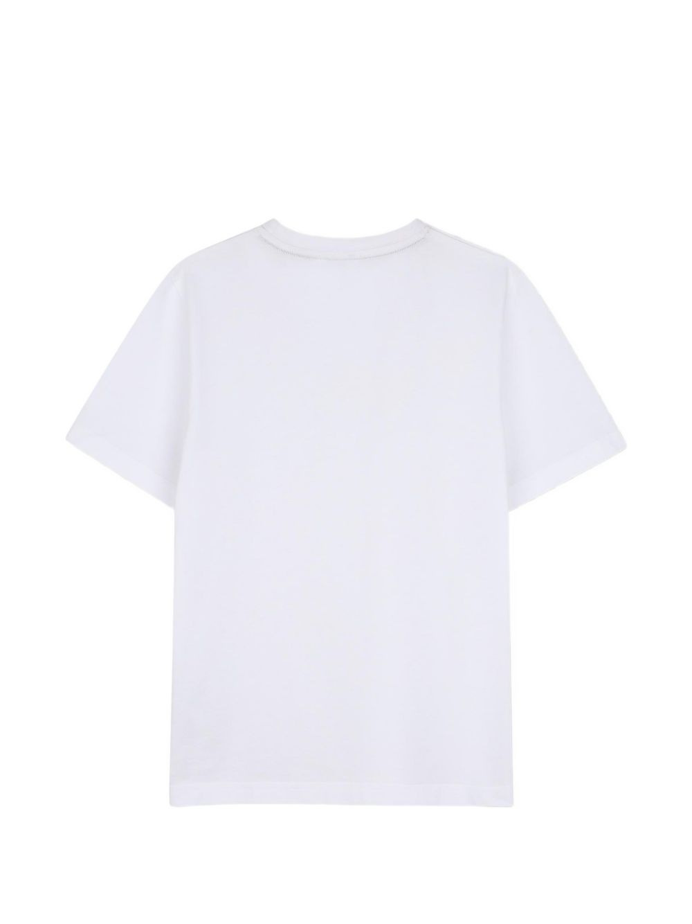 Short-sleeved cotton jersey t-shirt. Reworked boss logo centered on chest. J53404 10P BOSS KIDSWEAR 