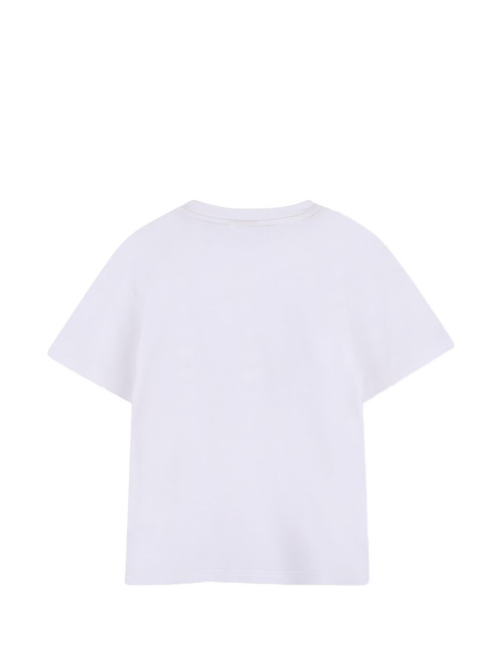 Retro to school - short-sleeved interlock tee con ricamo centered on chest. Woven label on fondo left. Vestibilità morbida. J53411 10P BOSS KIDSWEAR 