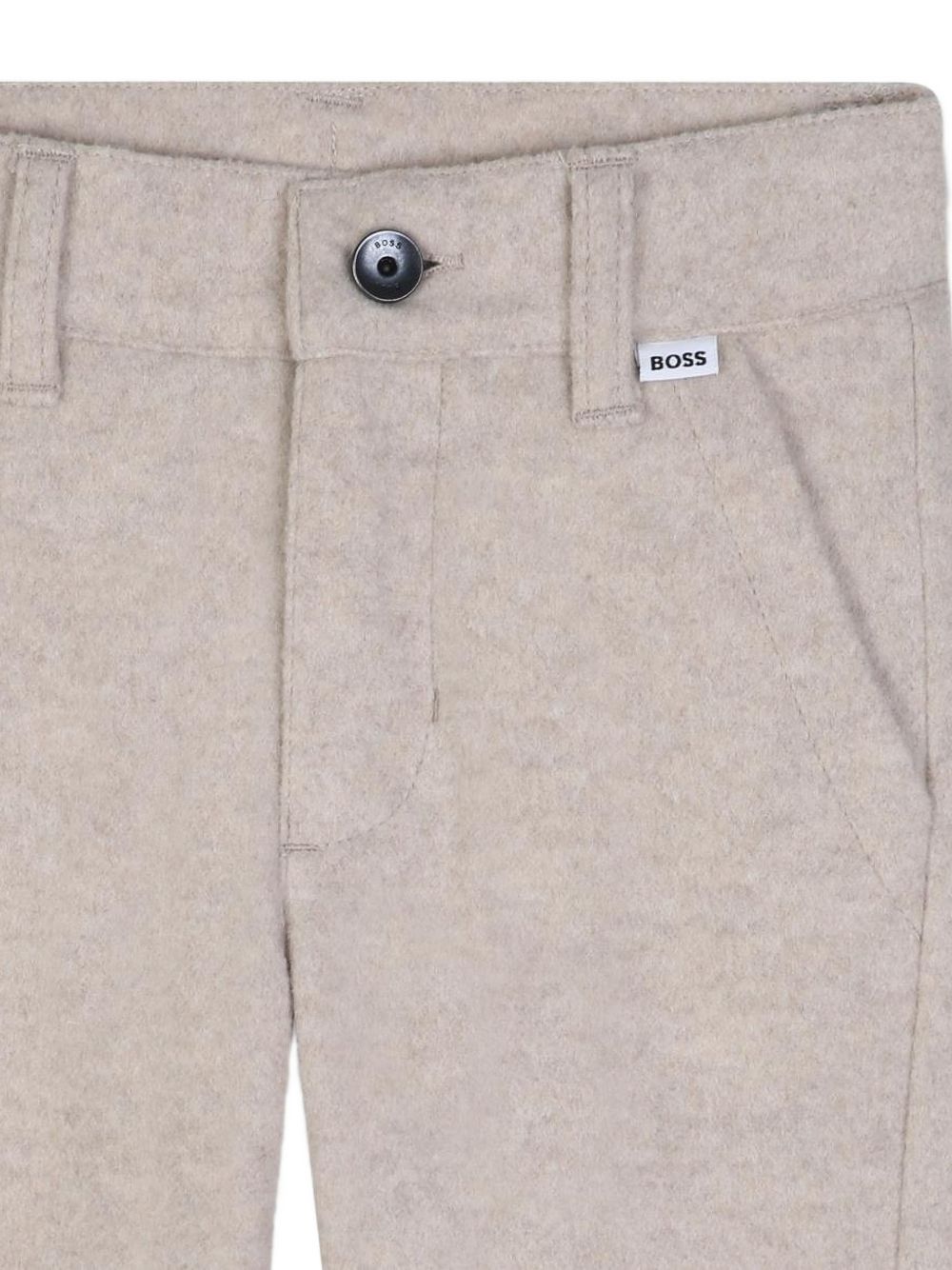 Flannel pantaloni con chiusura con bottoni. Cintura loops. Two davanti tasche. Two welt tasche al retro. Boss logo above retro tasca. Goes well con cardigan j53477. J53469 B51 BOSS KIDSWEAR 
