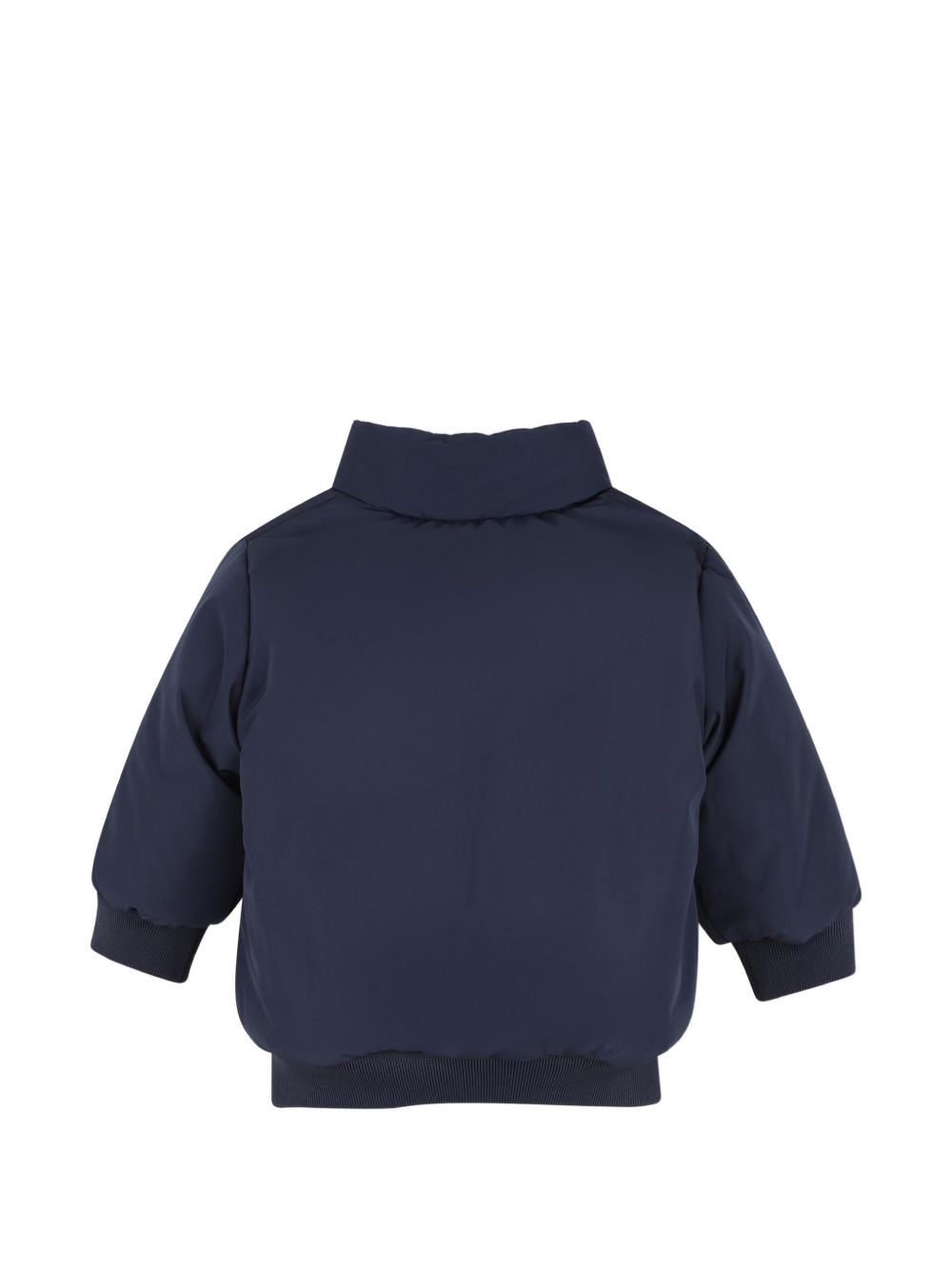 Reversible piumino. One side in sherpa con chiusura con zip, boss badge sul chest, e two side tasche. Other side in nylon con chiusura con zip, boss logo sul chest, e two patch tasche sul davanti. J53505 120 BOSS KIDSWEAR 