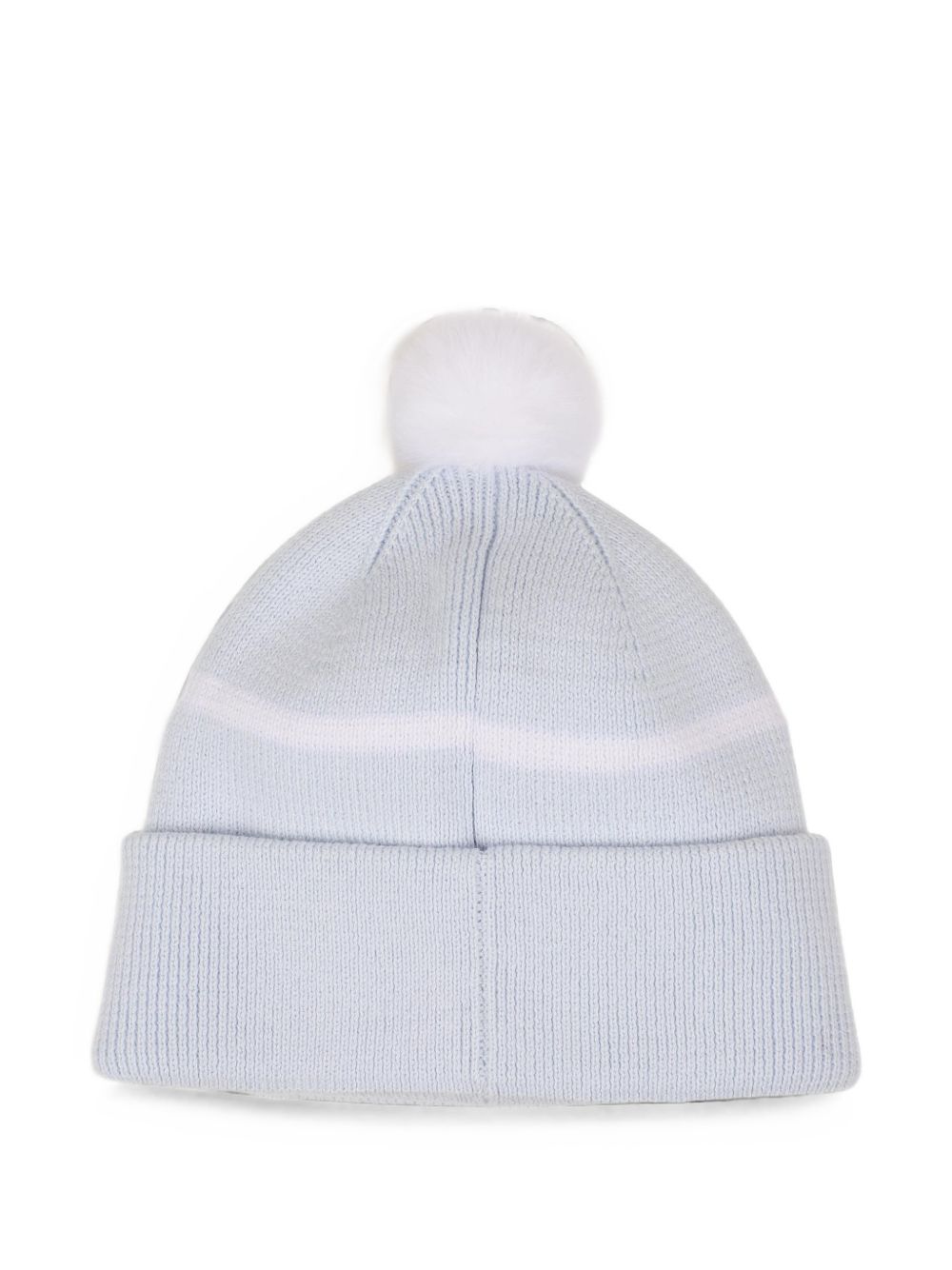 Knit beanie in double layer con pompom. Branded woven label. 100% cotton from organic farming. J53566 771 BOSS KIDSWEAR 