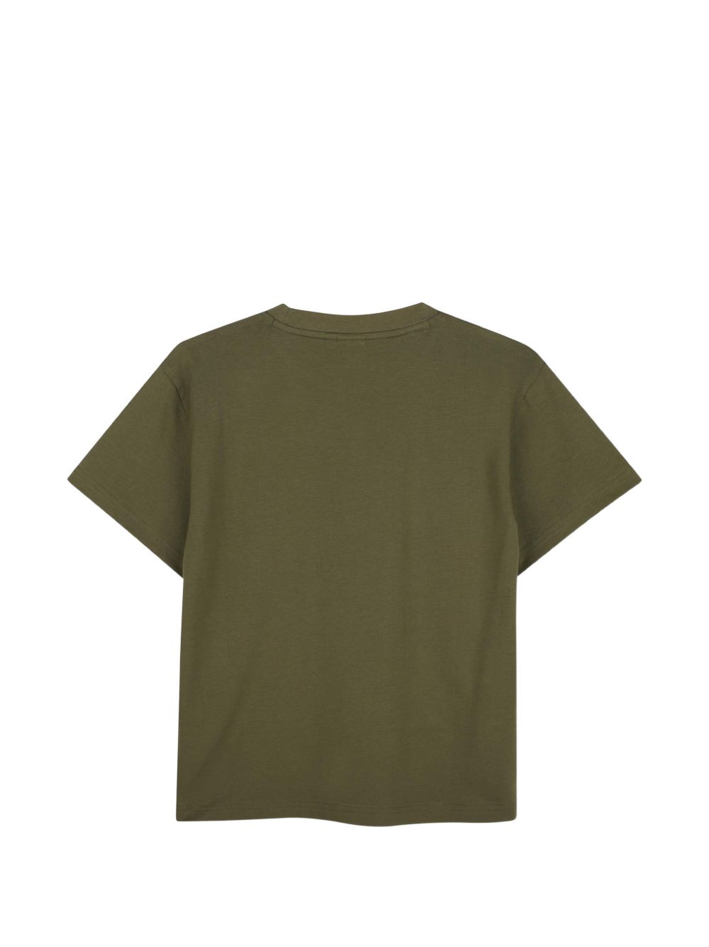 Short-sleeved jersey t-shirt, cotton. Woven label centered sul chest. Vestibilità morbida. J53604 63D BOSS KIDSWEAR 