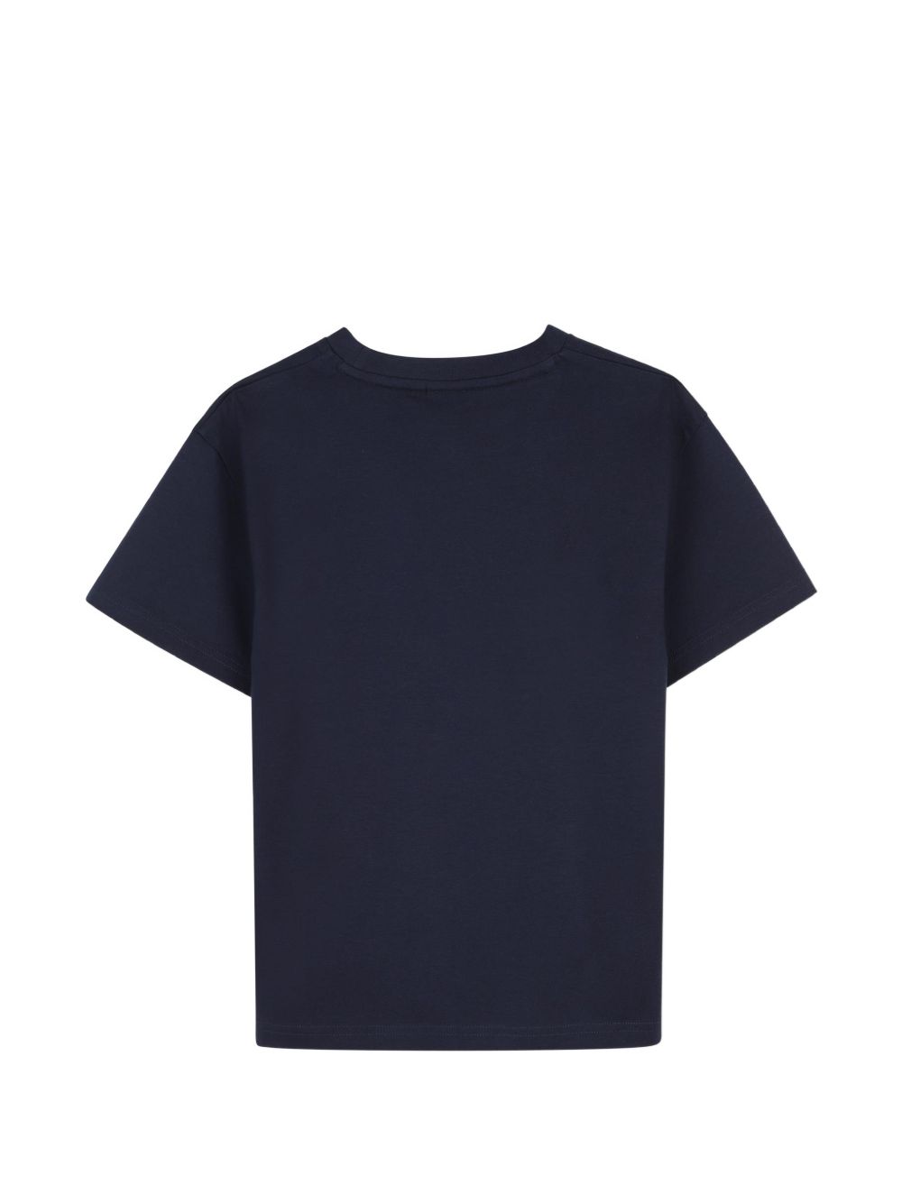 Short-sleeved jersey t-shirt, cotton. Woven label centered sul chest. Vestibilità morbida. J53604 849 BOSS KIDSWEAR 