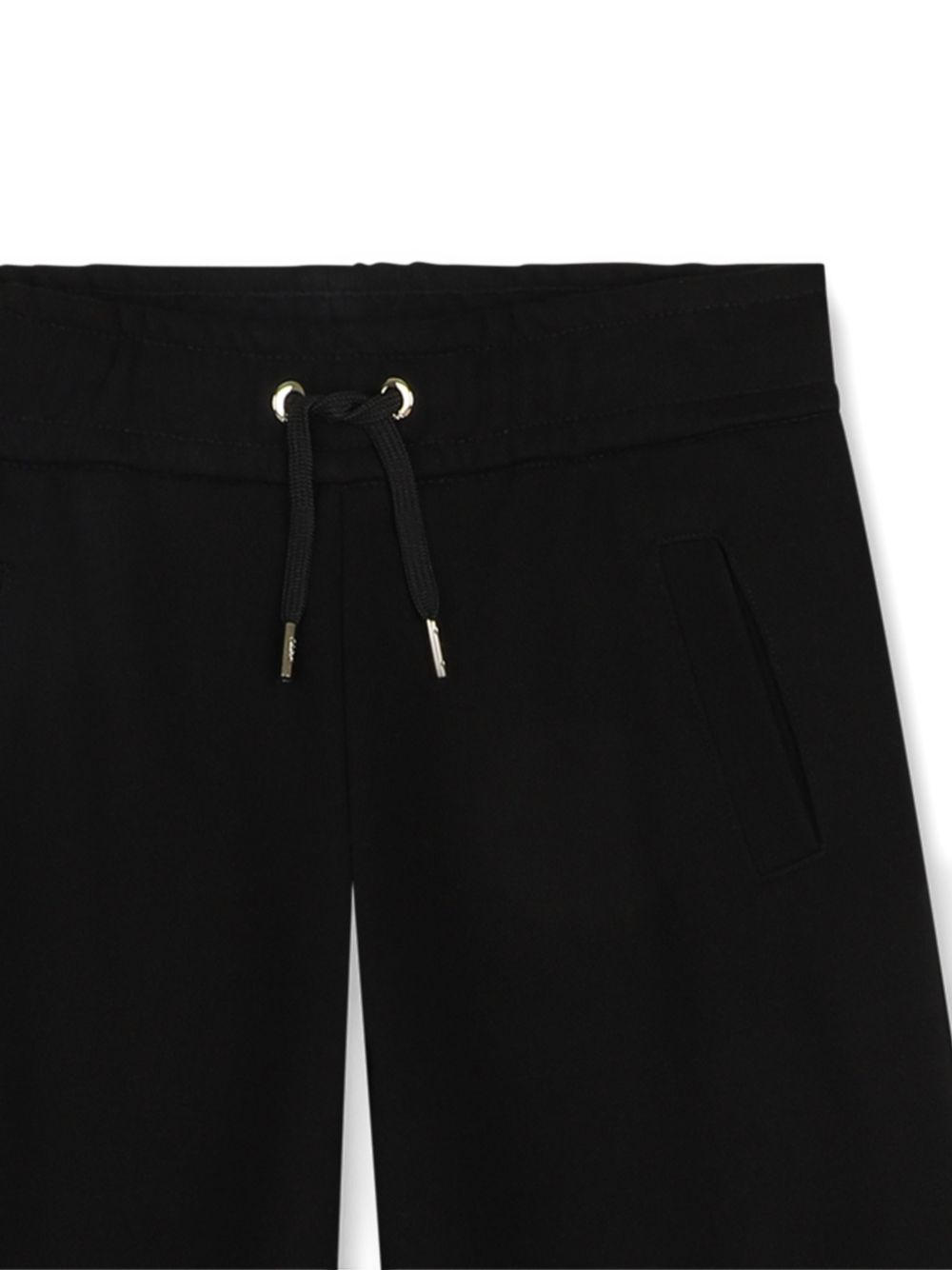 Cotone garzato pantaloni, containing cotton from organic farming, patch tasche on retro, vita elastica con eyelets e coulisse ends in metal chloe branded, ricamato chloé logo on retro. C21265 09B CHLOE KIDS 