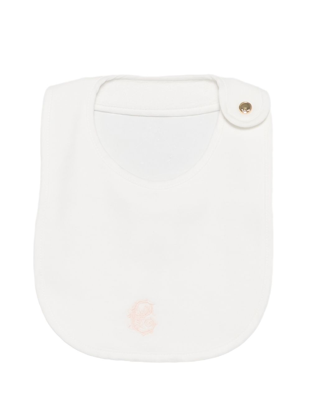 Set of pyjamas, beanie, bib ricamato con chloe "c". Pyjamas : interlock containing cotton from organic farming, con ricamato collar in poplin, containing cotton from organic farming, chloe logo printed con metallic aspect on fondo manica, snapped chi C21367 117 CHLOE KIDS 