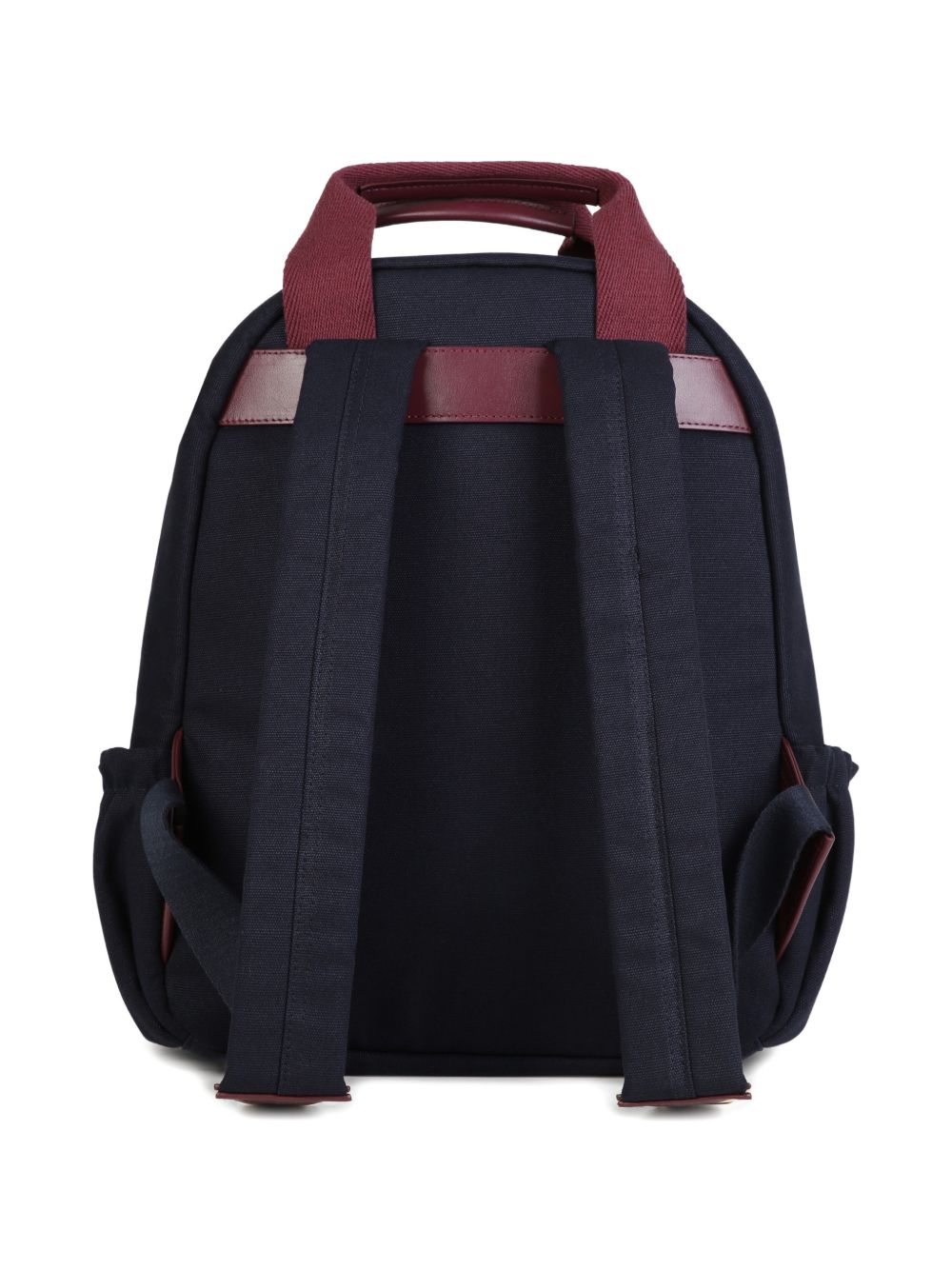 Canvas backpack, containing, cotton from organic farming, con grosgrain handles, chloé logo embroidred on davanti, twill fodera containing cotton from organic farming. Pieces, branded zip pullers e inside label in goat leather. Dimensions: w28xh36xd C21390 859 CHLOE KIDS 
