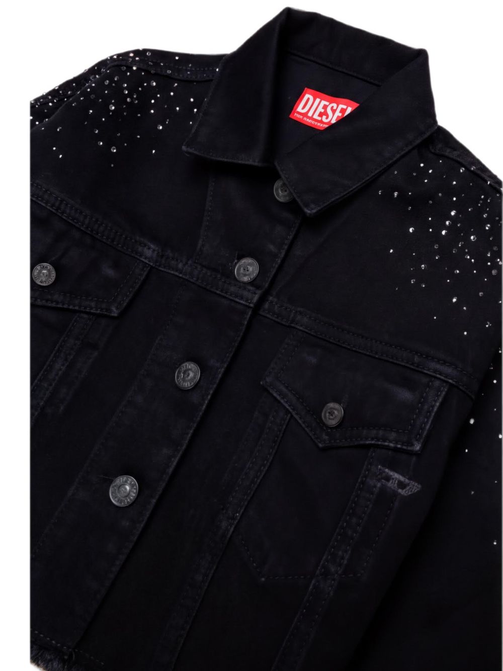 Giubbino Denim Nero J02923KXBUB K02 DIESEL KIDS 