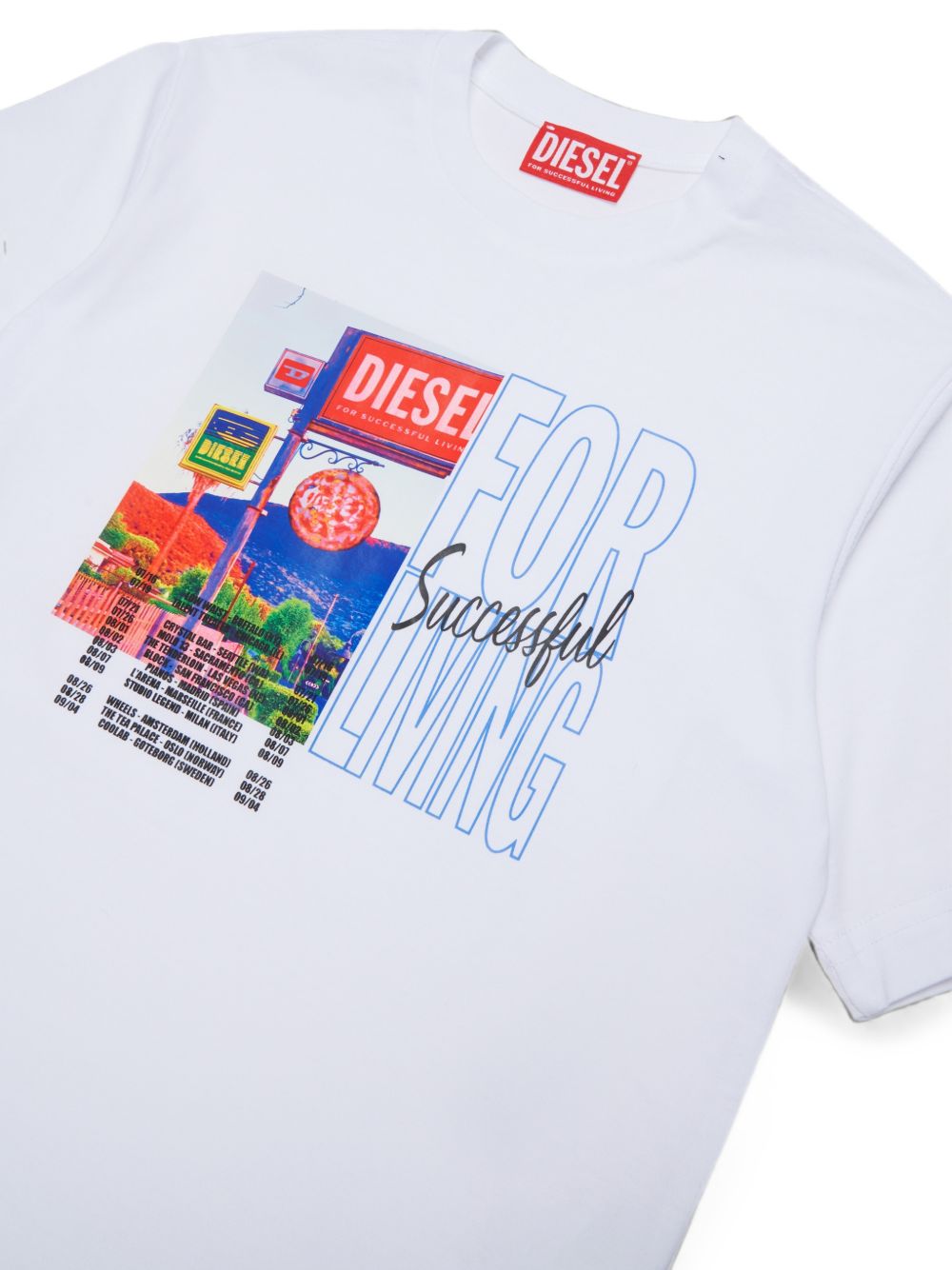 T-shirt Bianco J02974KYA2M K100 DIESEL KIDS 