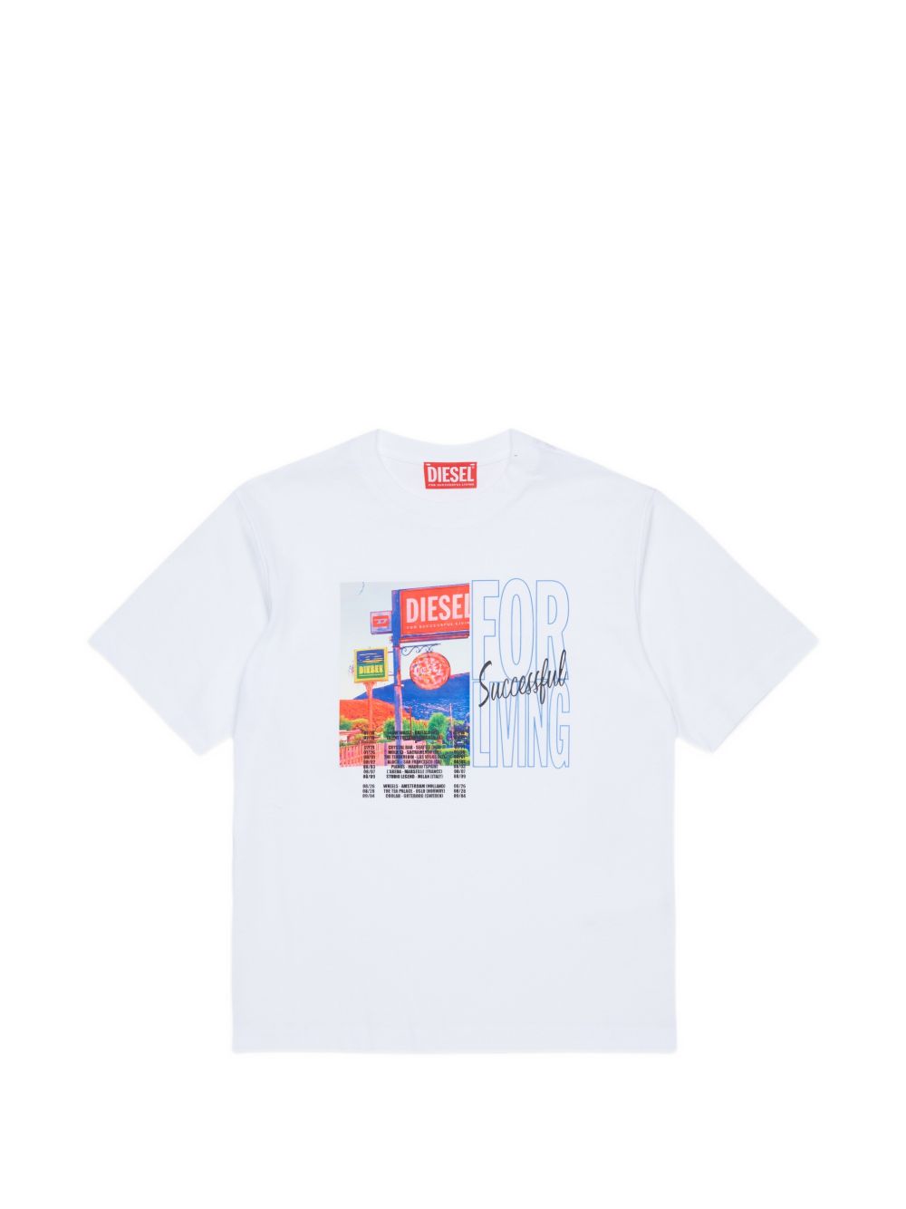 T-shirt Bianco J02974KYA2M K100 DIESEL KIDS 