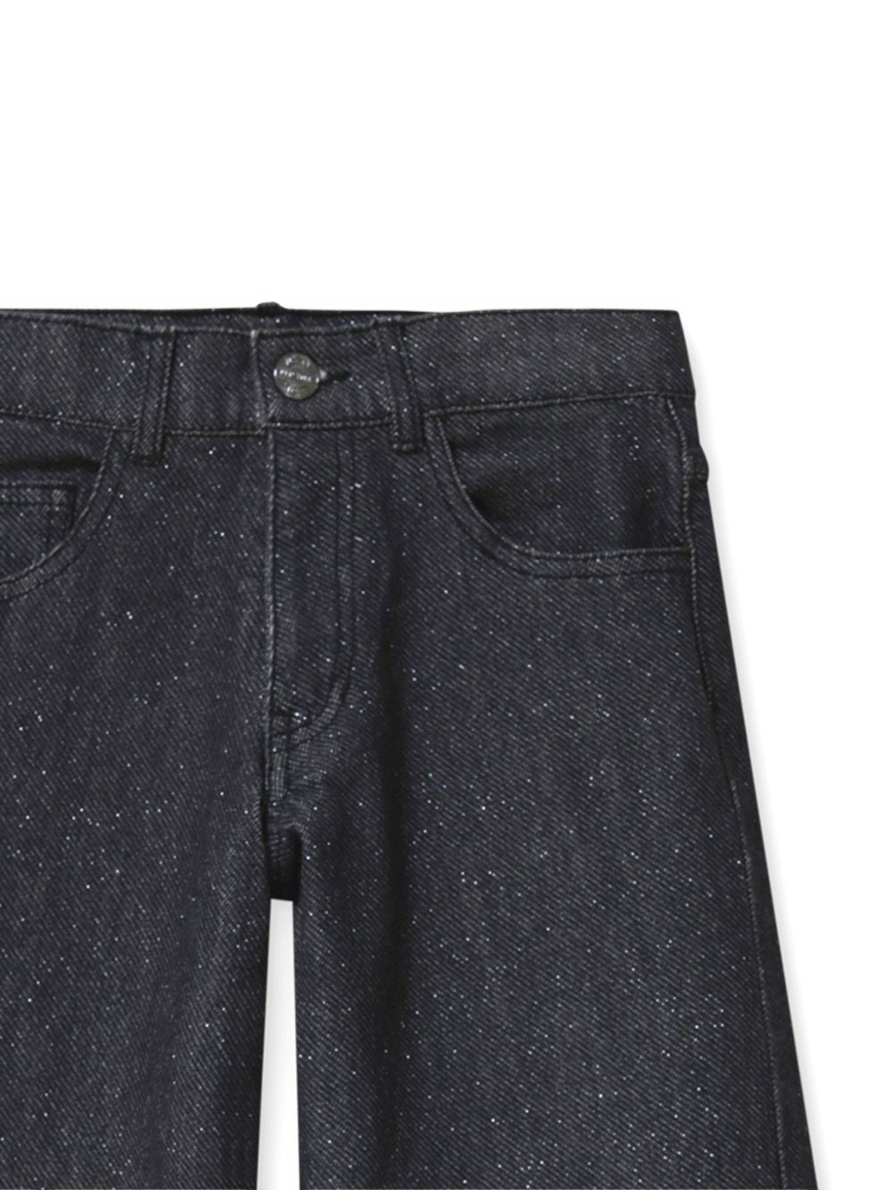 5 tasche pantaloni in denim in 98% cotton, 2% elastane con silver detail. Button chiusura at vita. Vita regolabile con buttons until 10 years. Dkny label al retro. Turn-up al fondo of legs. D62783 Z11 DKNY KIDS 
