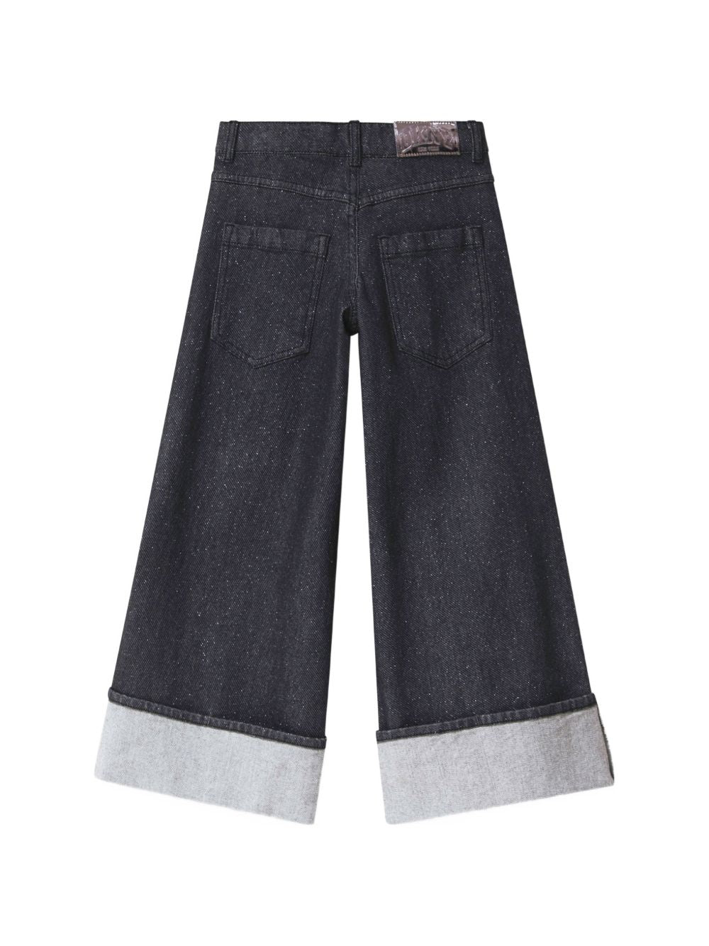 5 tasche pantaloni in denim in 98% cotton, 2% elastane con silver detail. Button chiusura at vita. Vita regolabile con buttons until 10 years. Dkny label al retro. Turn-up al fondo of legs. D62783 Z11 DKNY KIDS 