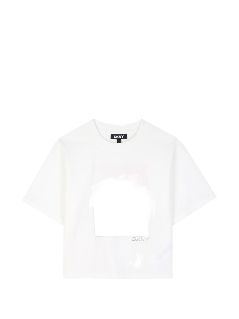 Maniche corte t-shirt in jersey 96% cotton from organic farming e 4% elastane. Printed illustrazione sul davanti con silver 3d dkny logo sul davanti. D62919 117 DKNY KIDS 
