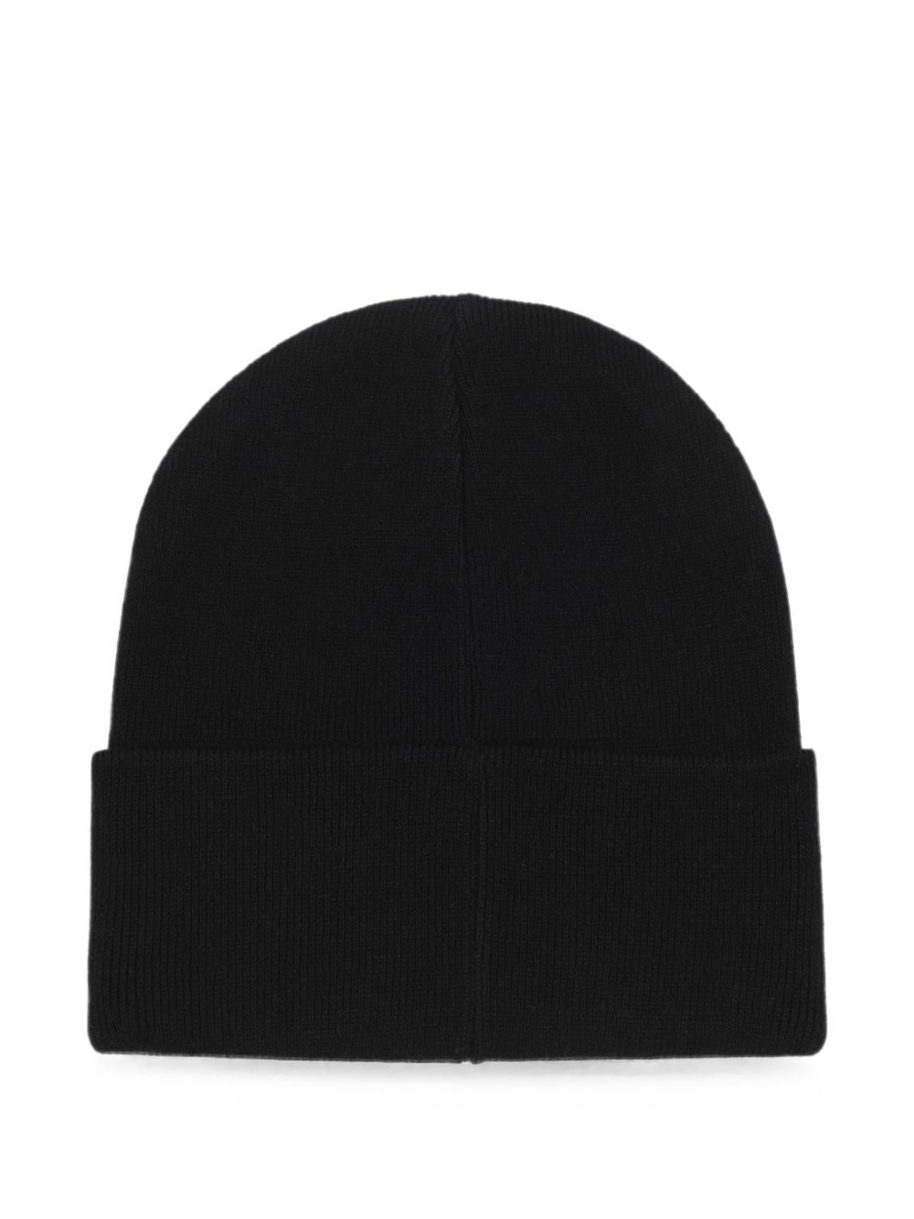Knit cotton beanie con fantasia badge con strass e ricamo. Double layer. D62929 09B DKNY KIDS 