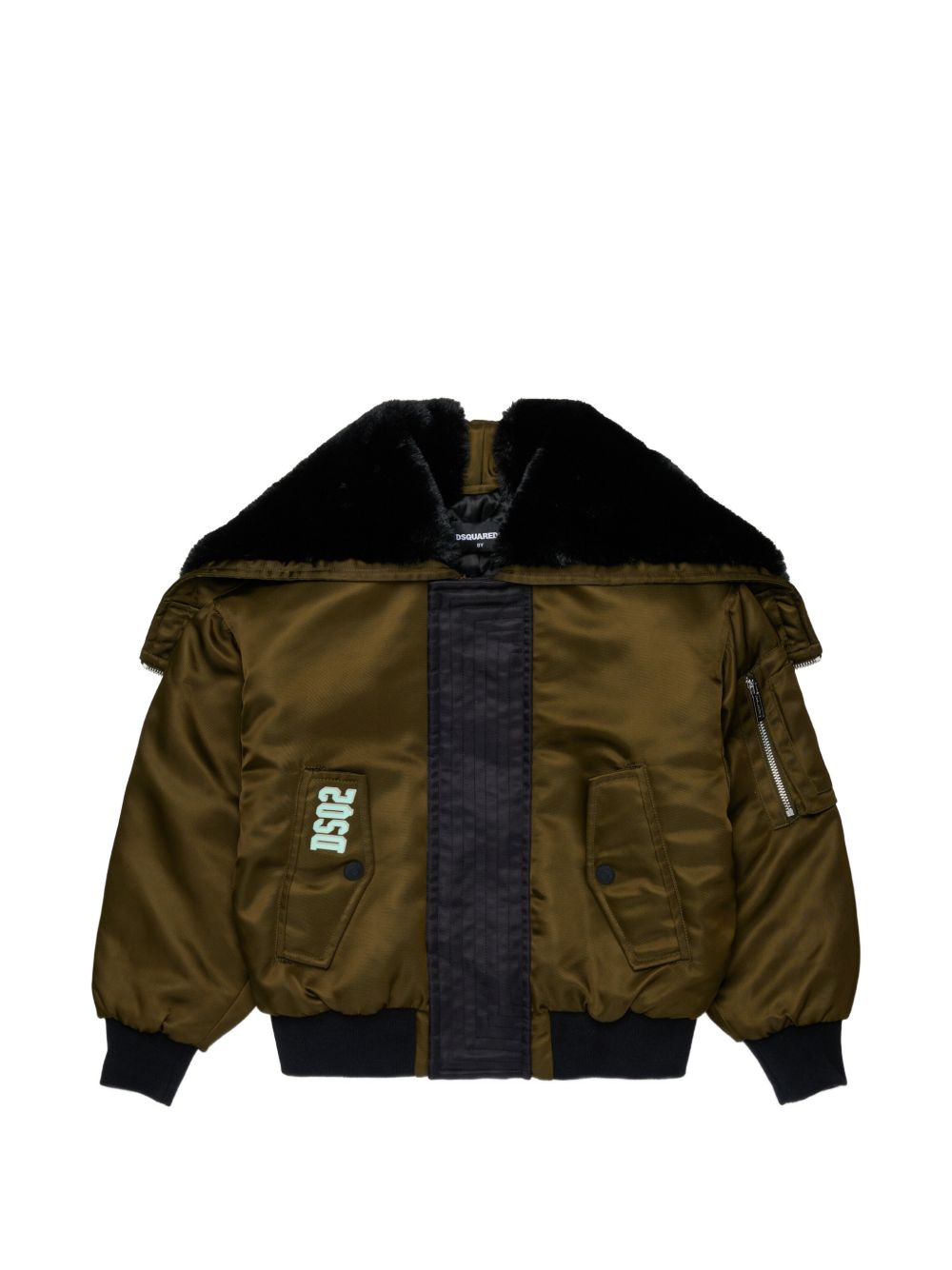 Giubbino Tarmac Green DQ3412D0AIB DQ558 DSQUARED KIDS 