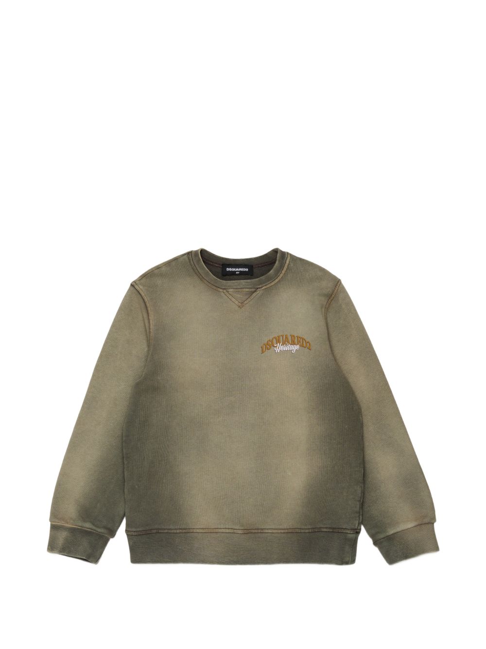 Felpa Tarmac Green DQ3422D0AIM DQ558 DSQUARED KIDS 
