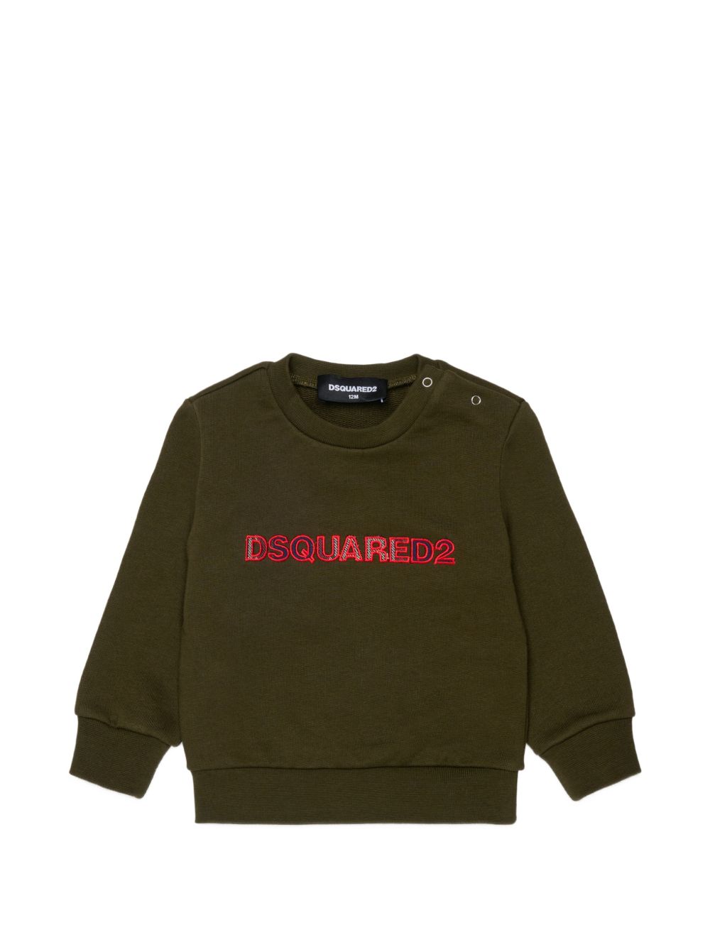 Felpa Tarmac Green DQ3510D0AJ2 DQ558 DSQUARED KIDS 
