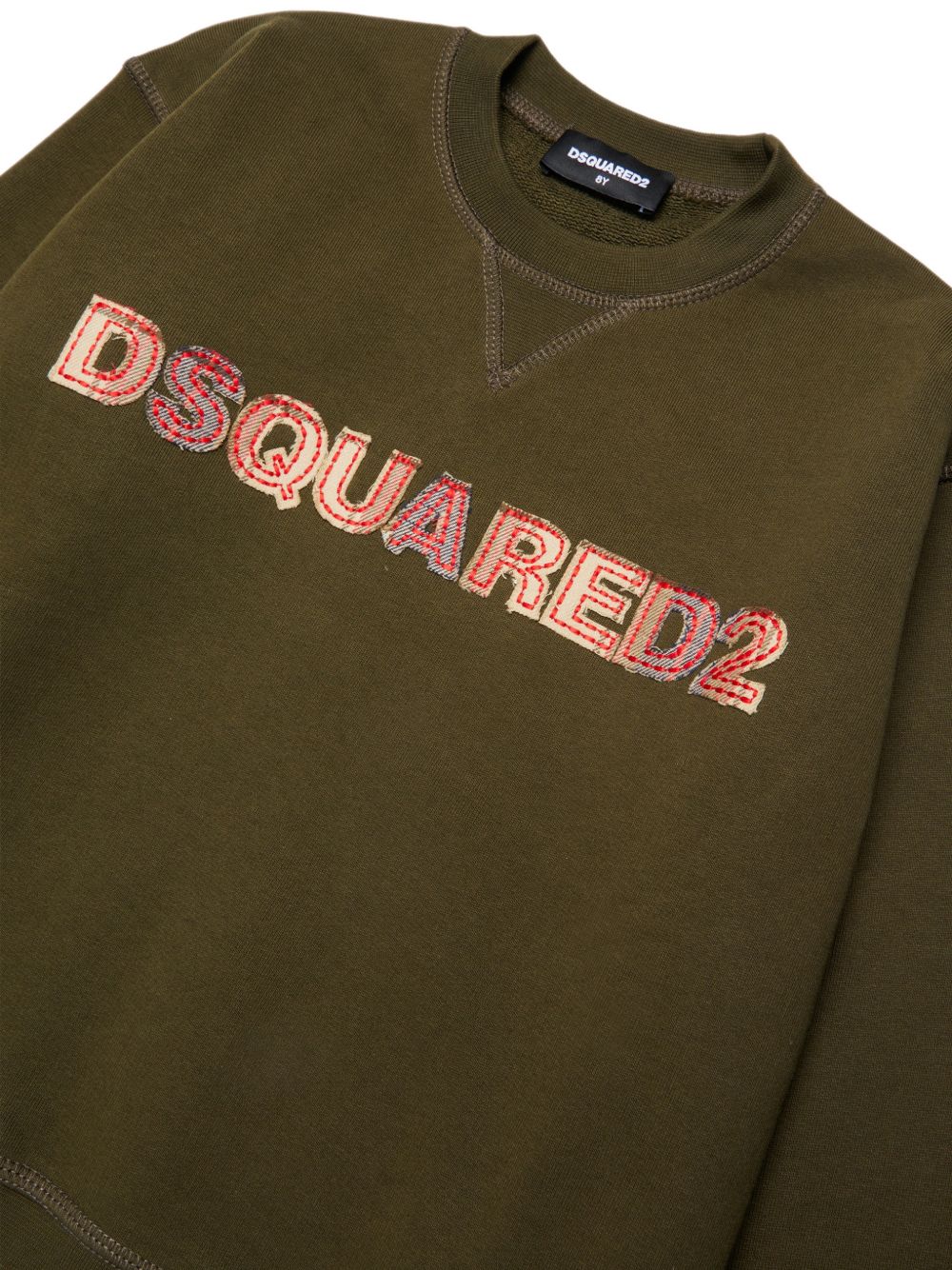 Felpa Tarmac Green DQ3561D0AJ2 DQ558 DSQUARED KIDS 