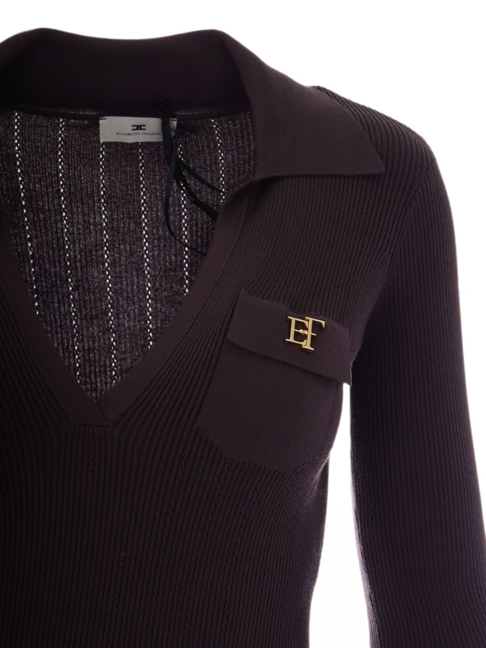 Abito di maglia Dark Chocolate AM08B66E2 EV9 ELISABETTA FRANCHI 