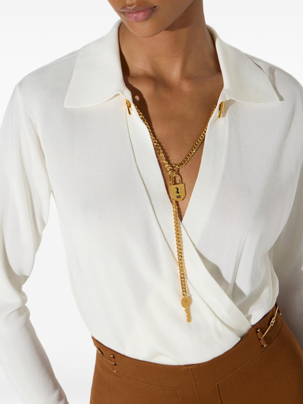 Body tricot Burro BK03S66E2 193 ELISABETTA FRANCHI 