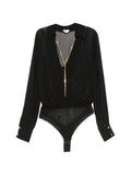 Camicia a body Nero