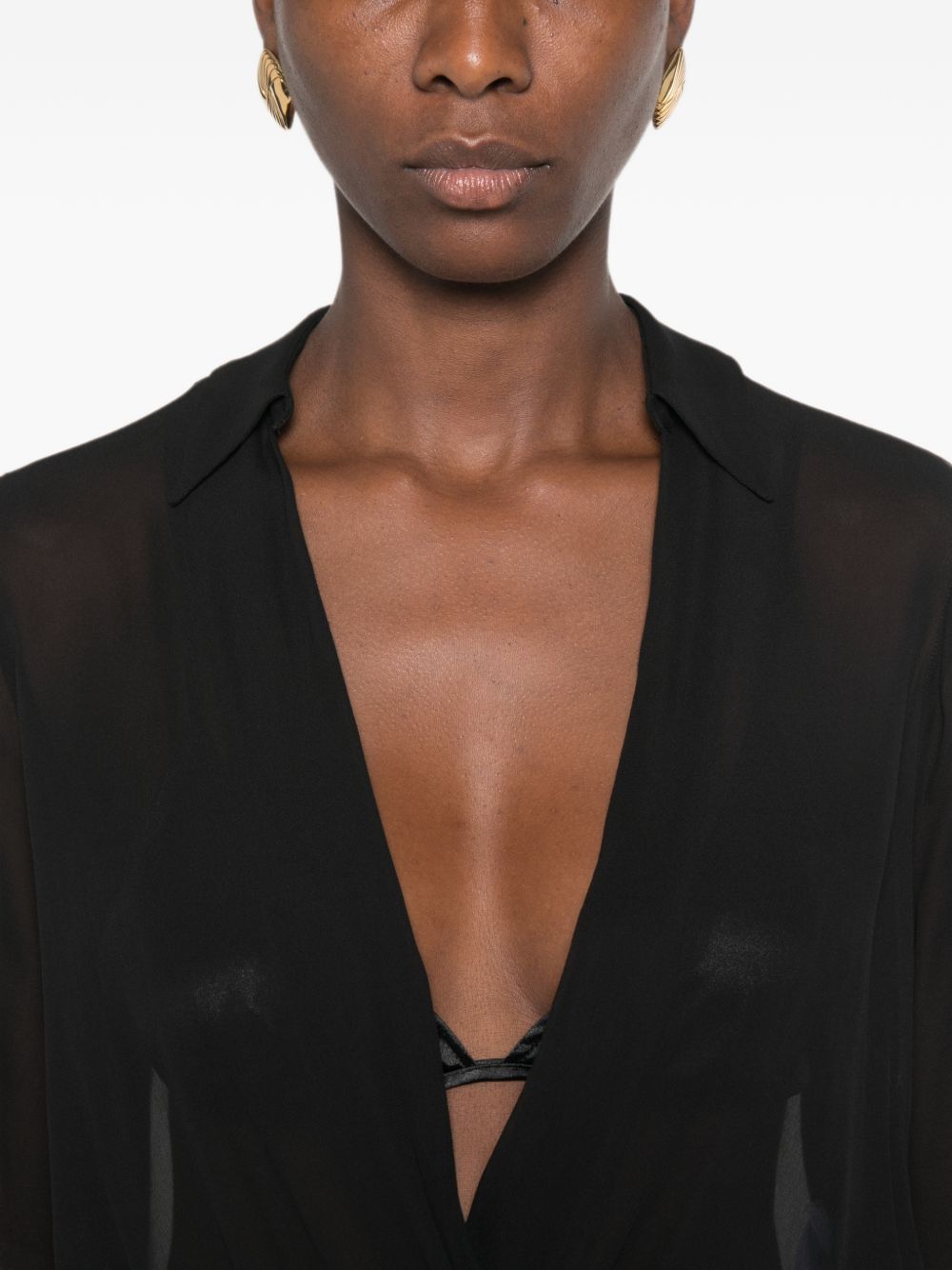 Camicia a body Nero CB00966E2 110 ELISABETTA FRANCHI 